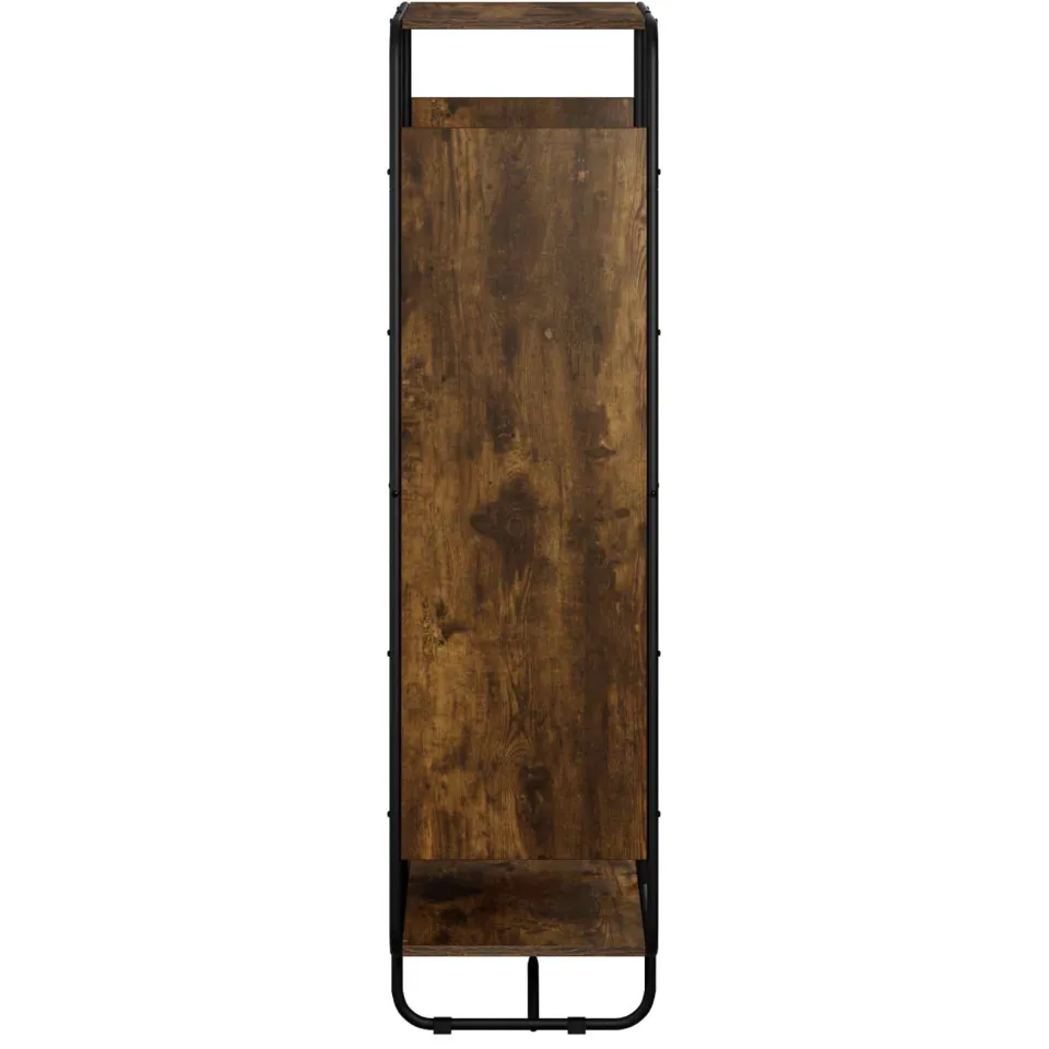 vidaXL Hoge kast Gerookt eiken 60 x 37,5 x 144 cm Bewerkt hout, foto 4