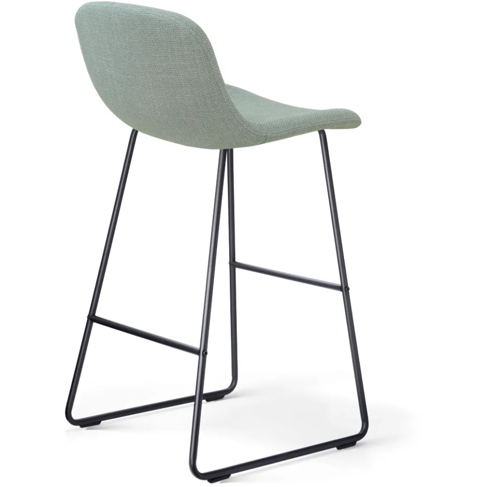 Nolon Nino-Mats barkruk saliegroen - zwart onderstel - 75 cm, foto 3