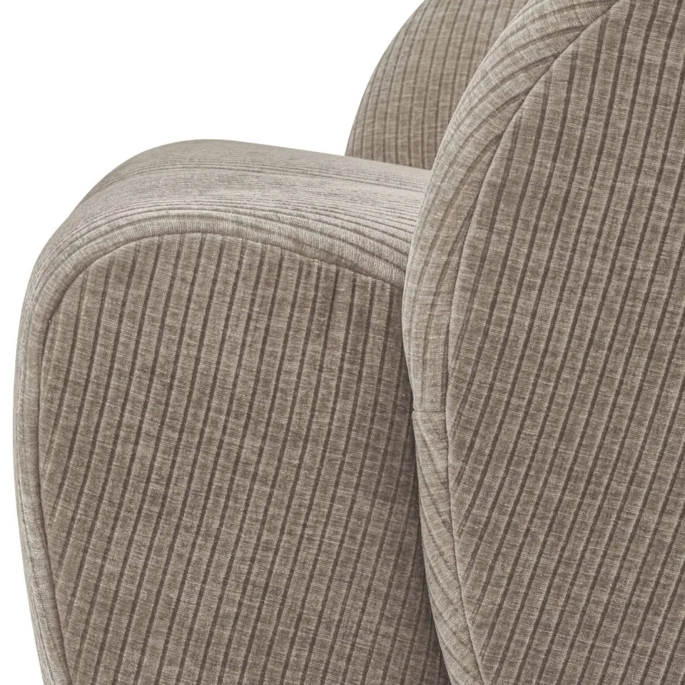 WOOOD Mojo Draaifauteuil - Bouclé - Beige Melange - 75x68x77, foto 4