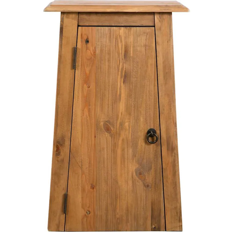vidaXL Badkamerwandkast 42x23x70 cm gerecycled massief grenenhout Bruin