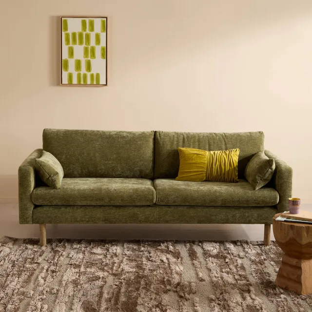 NOUS Living 3-zitsbank Adam groen, foto 2
