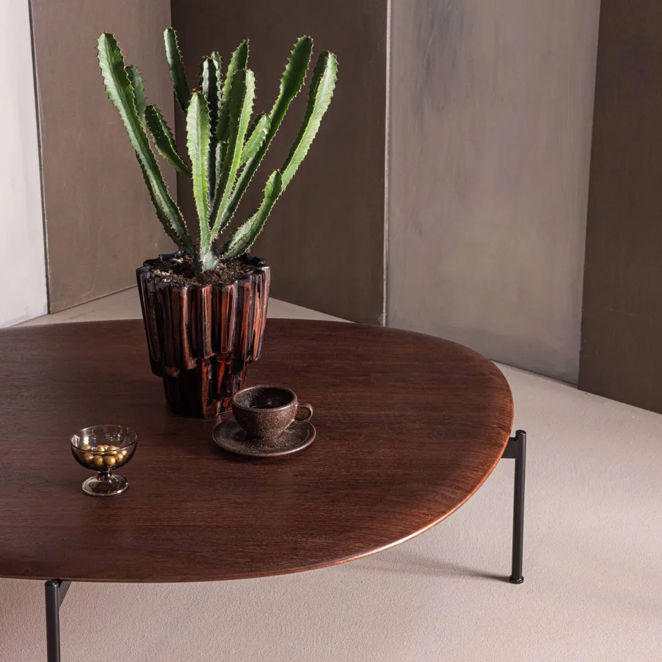WOOOD Kota Salontafel - MDF/Fineer - Bruin - 26x121x97, foto 3