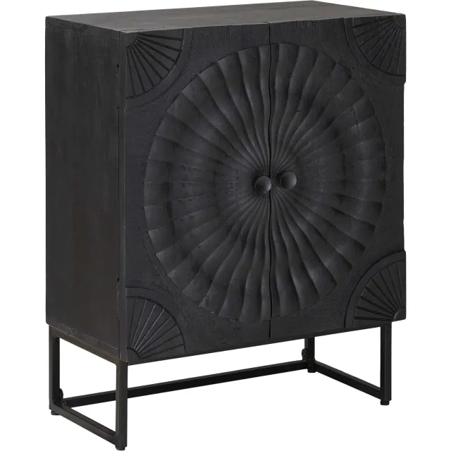vidaXL Dressoir Zwart 55 x 30 x 70 cm