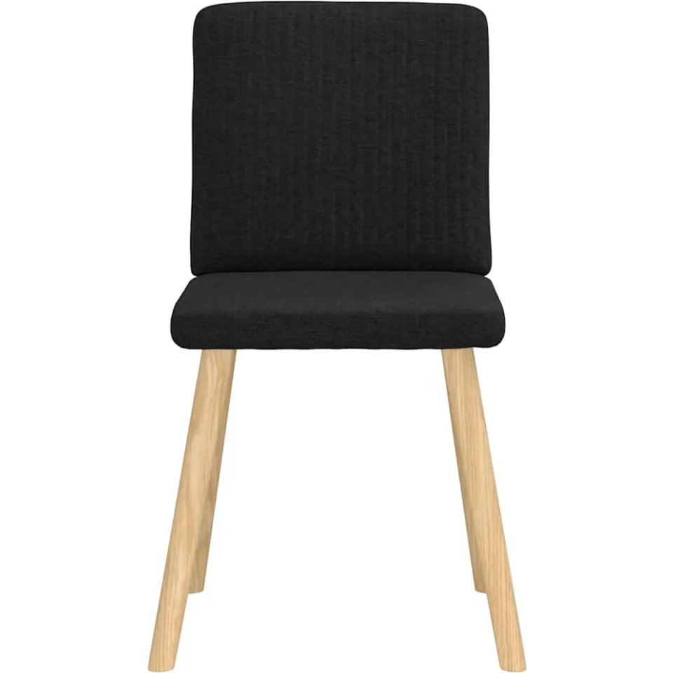 vidaXL Eetkamerstoelen 6 st stof zwart, foto 4