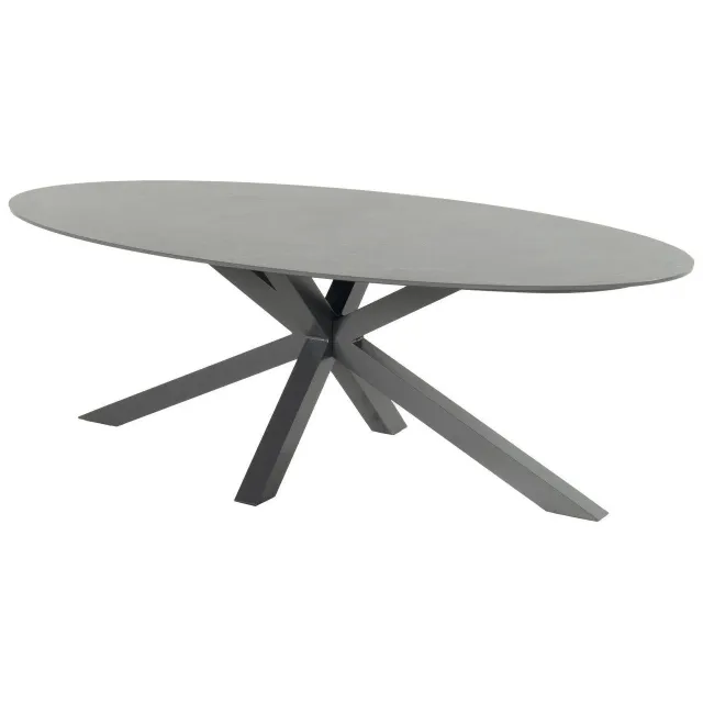 Hartman Xander ovale tuintafel antraciet