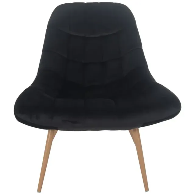 Fauteuil Louis zwart