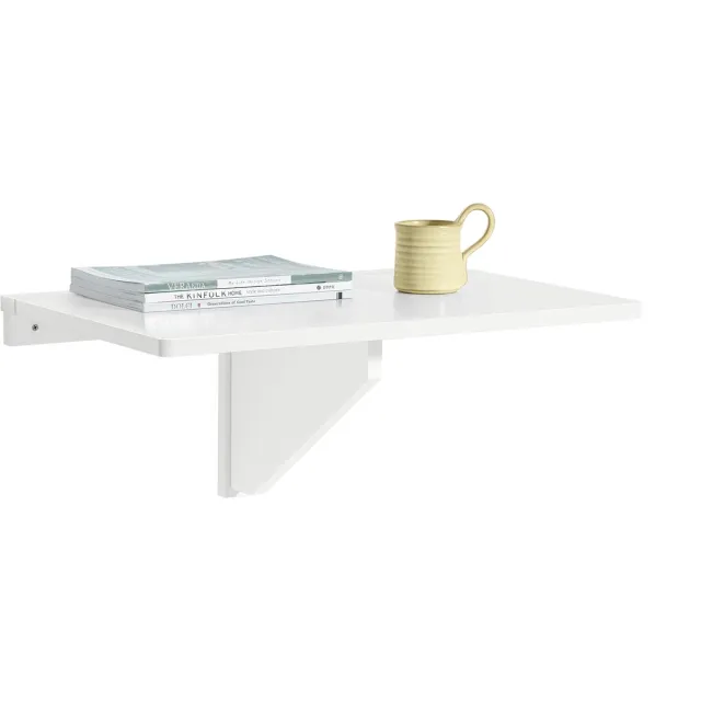 SoBuy FWT03-W Bar Tafel - Witte Opvouwbare Wandtafel voor Keuken