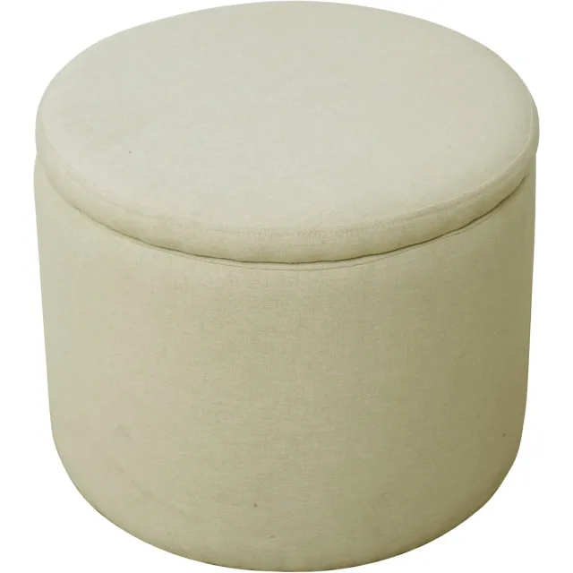 SVITA AMBER Opbergbox - met deksel poef met opbergruimte beige