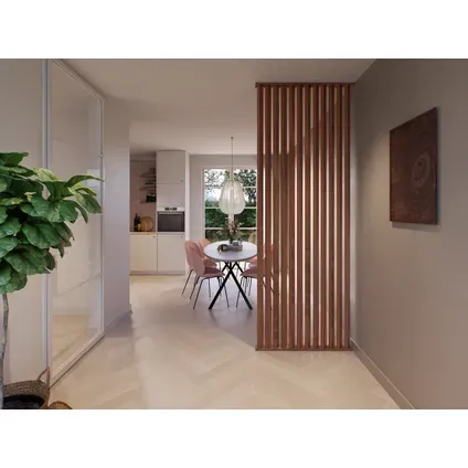 CanDo Decowall Roomdivider Vloer- En Plafondprofielset - Walnoot - Schuin, foto 3