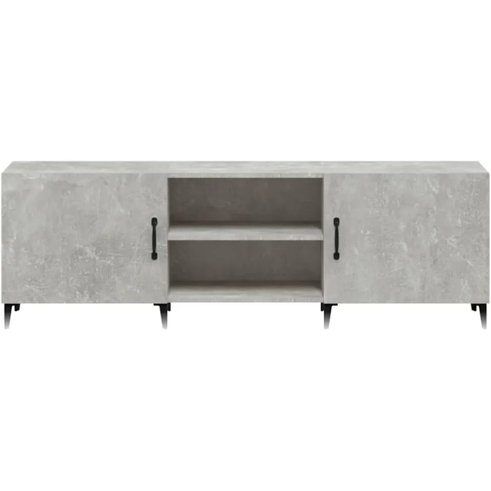 vidaXL Tv-meubel 150x30x50 cm bewerkt hout betongrijs grijs, foto 3