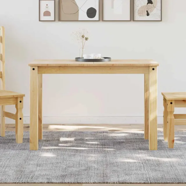 vidaXL Eettafel Panama 112x60x75 cm massief grenenhout Bruin