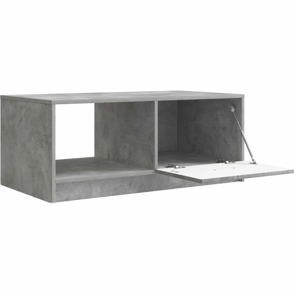 vidaXL Salontafel Betongrijs 90 x 50 x 37 cm Bewerkt hout grijs, foto 3