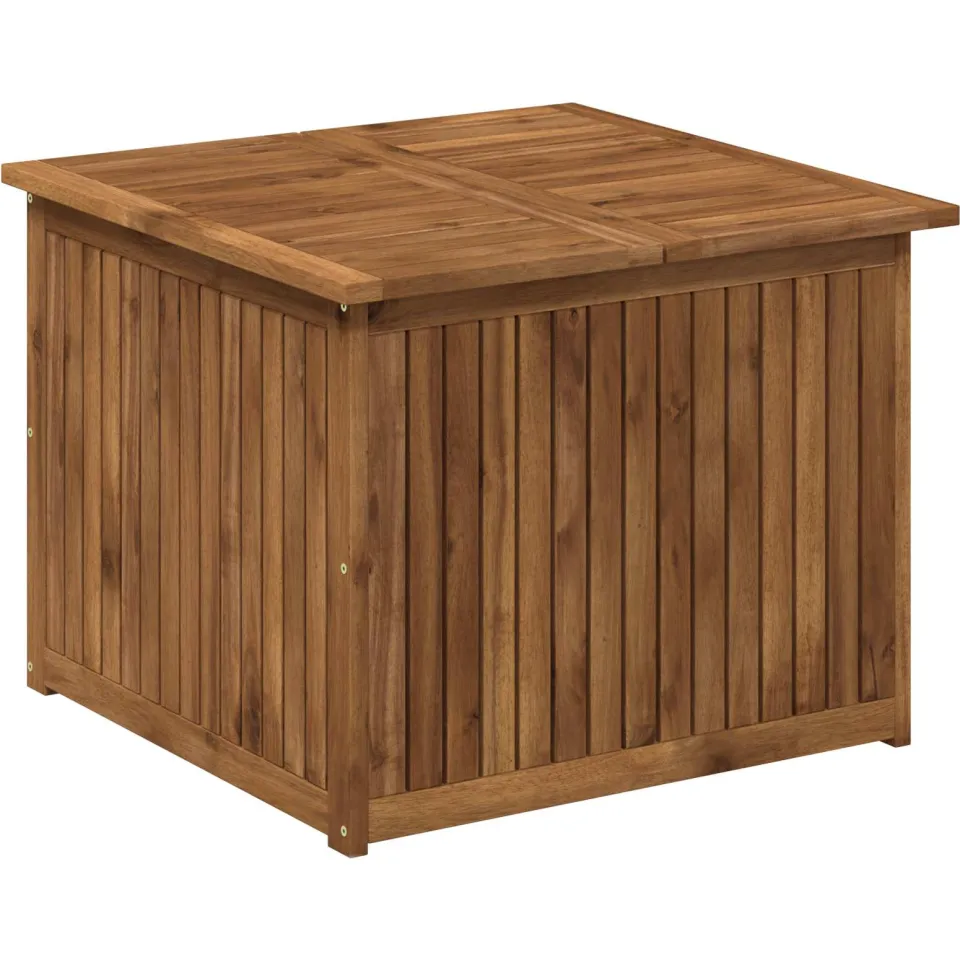 vidaXL Tuinopslagdoos LAREN Massief Acaciahout 70,5 x 68,5 x 53,5 cm bruin, foto 3