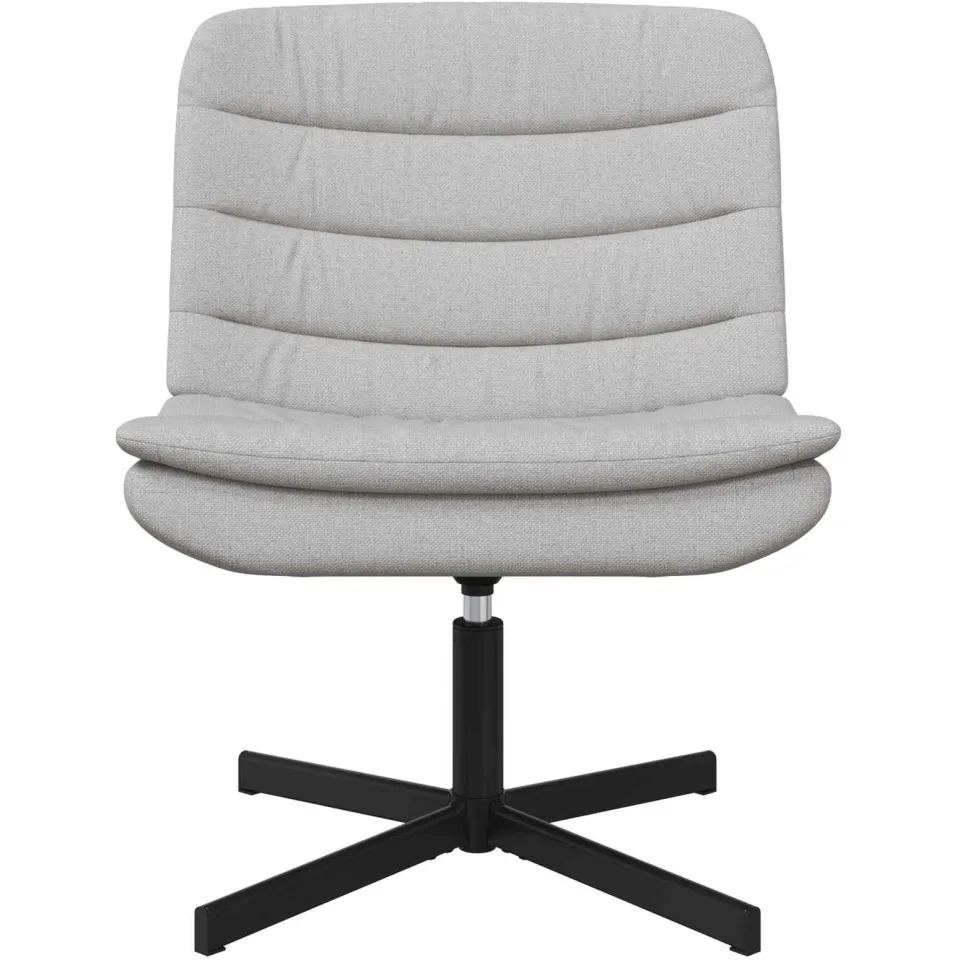 vidaXL Draaistoel Wolkengrijs 63 x 75 x 76 cm Stof grijs