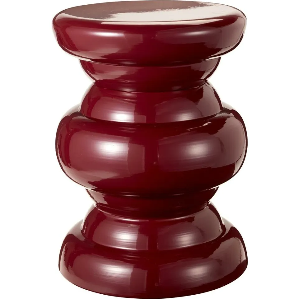 Bijzettafel metaal burgundy