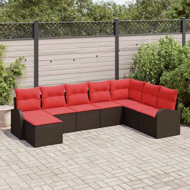 vidaXL Tuin Sofa Set 8 st Bruin [Synthetisch]: Poly Rattan, foto 2