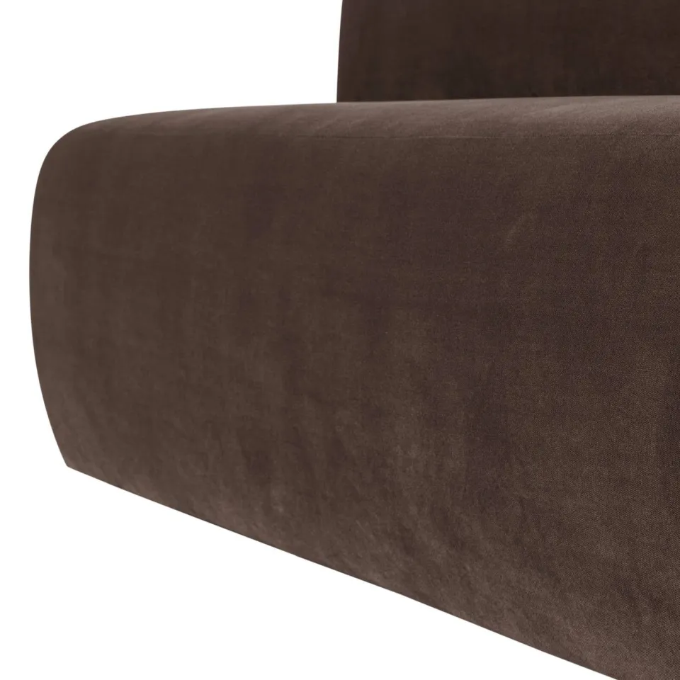 WOOOD Mojo Base eetbank rugleuning donkerzand bruin, foto 4