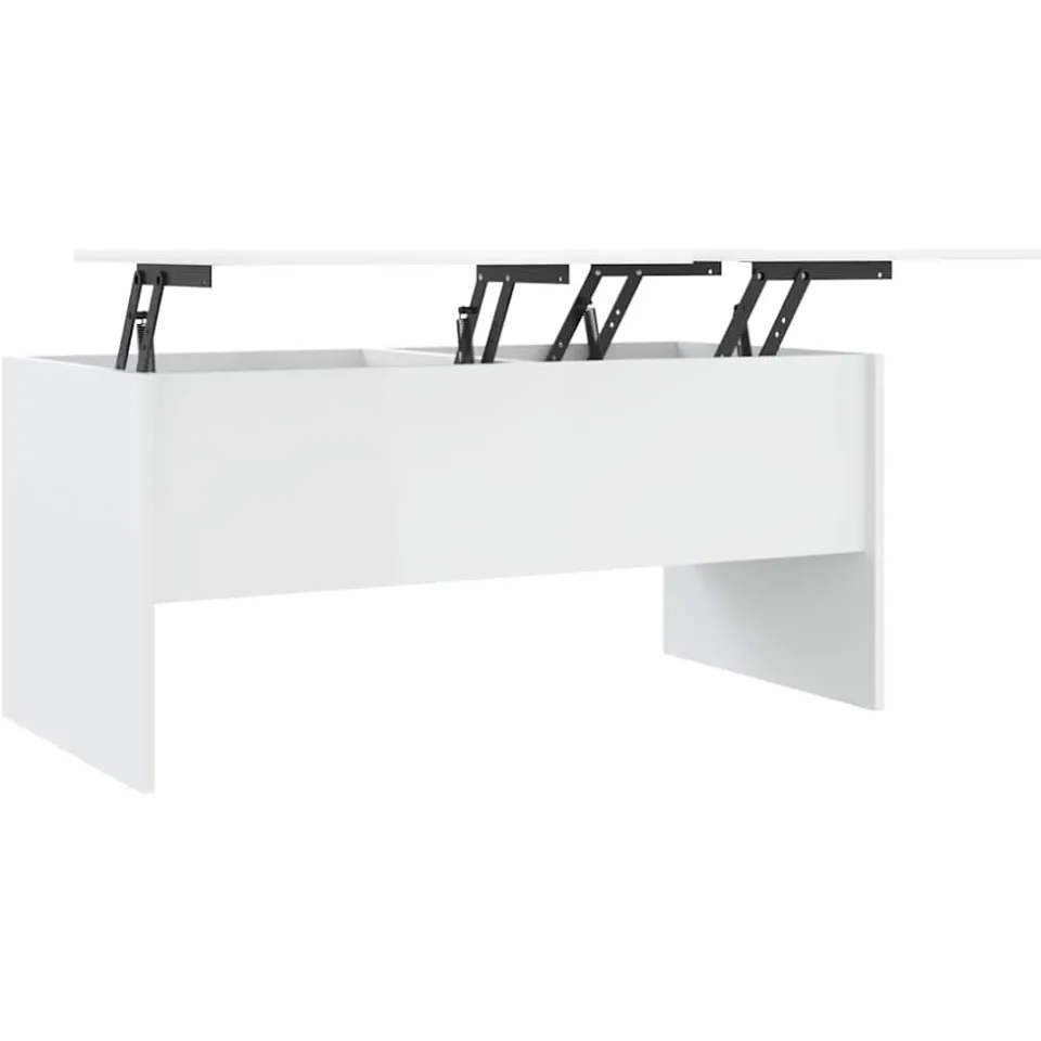 vidaXL Salontafel 102x50,5x46,5 cm bewerkt hout hoogglans wit