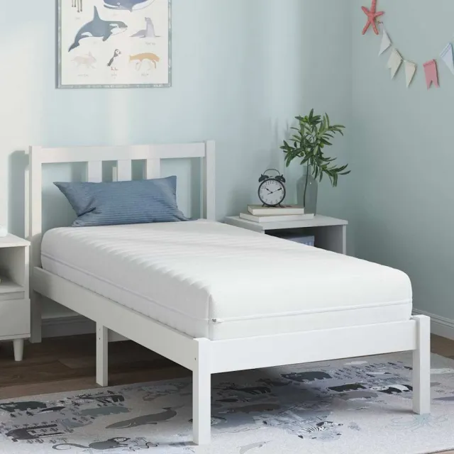 vidaXL Matras met Kokoslaag Medium stevig 80 x 160 cm Wit