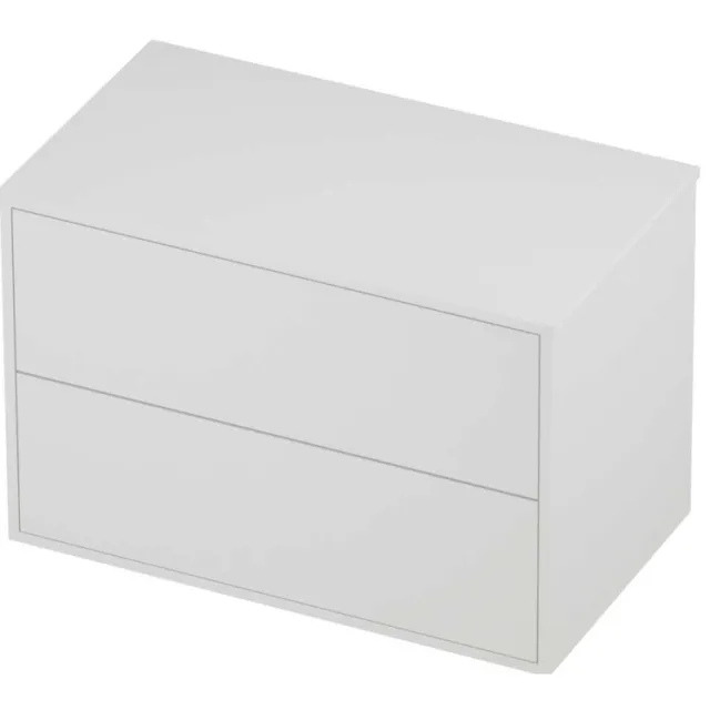 Proline Deck Badmeubelset Voor Grepen Symmetrisch Kader 80x46x54 cm Mat White Mat Wit