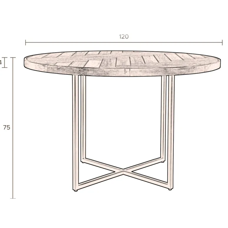 Dutchbone eettafel Class zwart, foto 2
