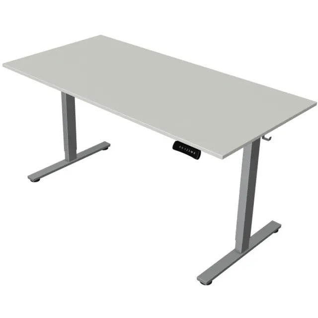 Kerkmann Zit-sta bureau Move New Base – Elektrisch bureau – 140 x 80 cm – Licht grijs