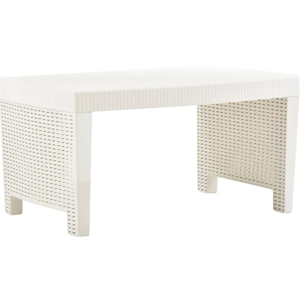 vidaXL 3-delige Loungeset kunststof wit, foto 4