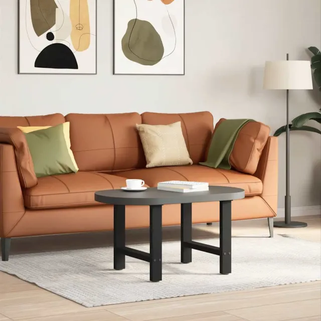 vidaXL Salontafelpoten 2 st 60x(42-43) cm staal naturel Grijs