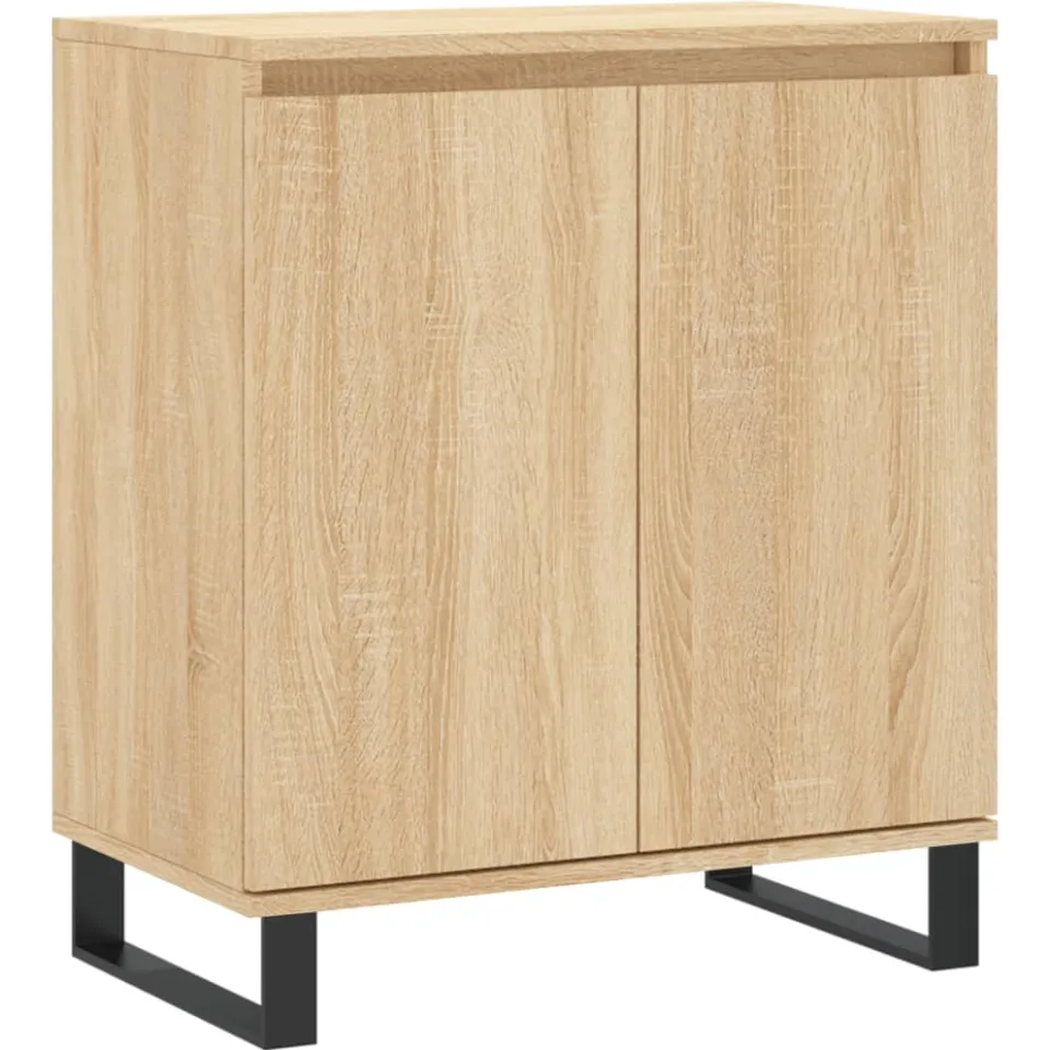 vidaXL Dressoir 60x35x70 cm bewerkt hout sonoma eikenkleurig, foto 3