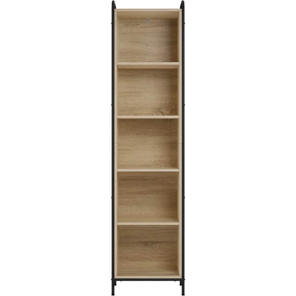 vidaXL Boekenkast 55,5 x 33 x 174 cm Bewerkt hout Sonoma Eiken Bruin