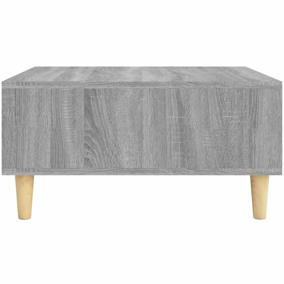 vidaXL Salontafel 60x60x30 cm bewerkt hout grijs sonoma eikenkleurig, foto 4