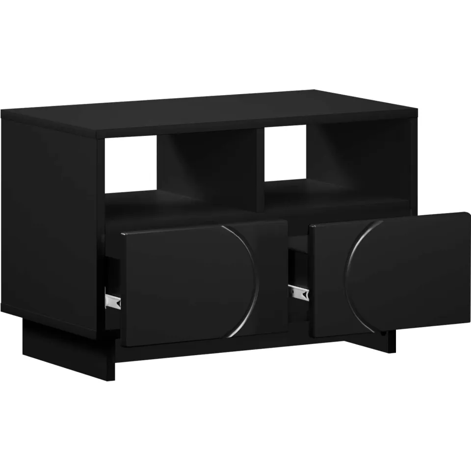 vidaXL TV-standaard 60 x 34,5 x 40 cm Zwart Bewerkt hout