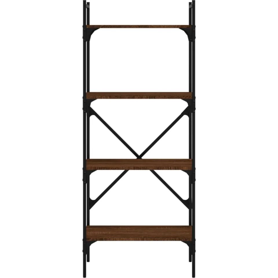vidaXL Boekenkast 4-laags 56x31,5x138,5 cm bewerkt hout bruineiken, foto 4