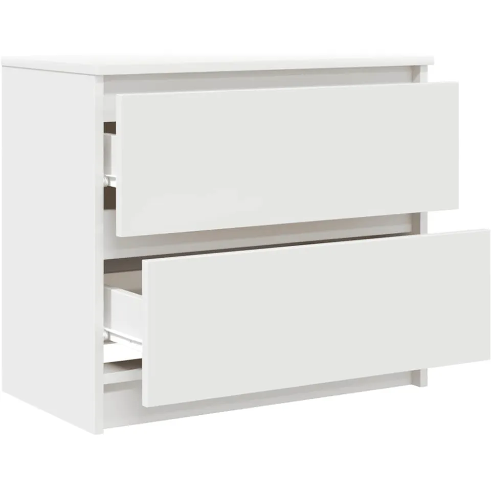 vidaXL Tv-meubel 60x35x54 cm bewerkt hout wit, foto 4