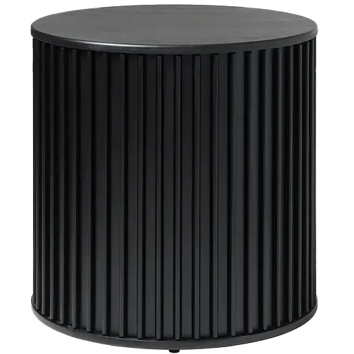 Olivine Redmer houten bijzettafel zwart eiken - Ø60 cm, foto 2