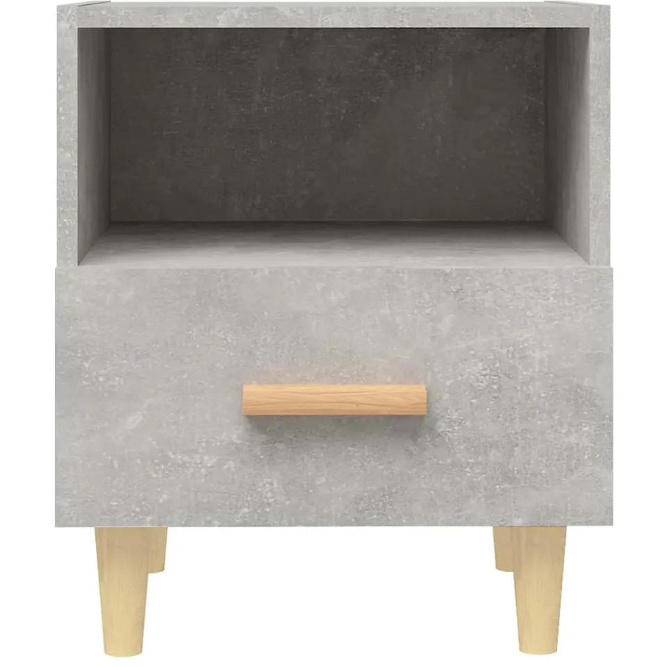vidaXL Nachtkastjes 2 st 40x35x47 cm betongrijs