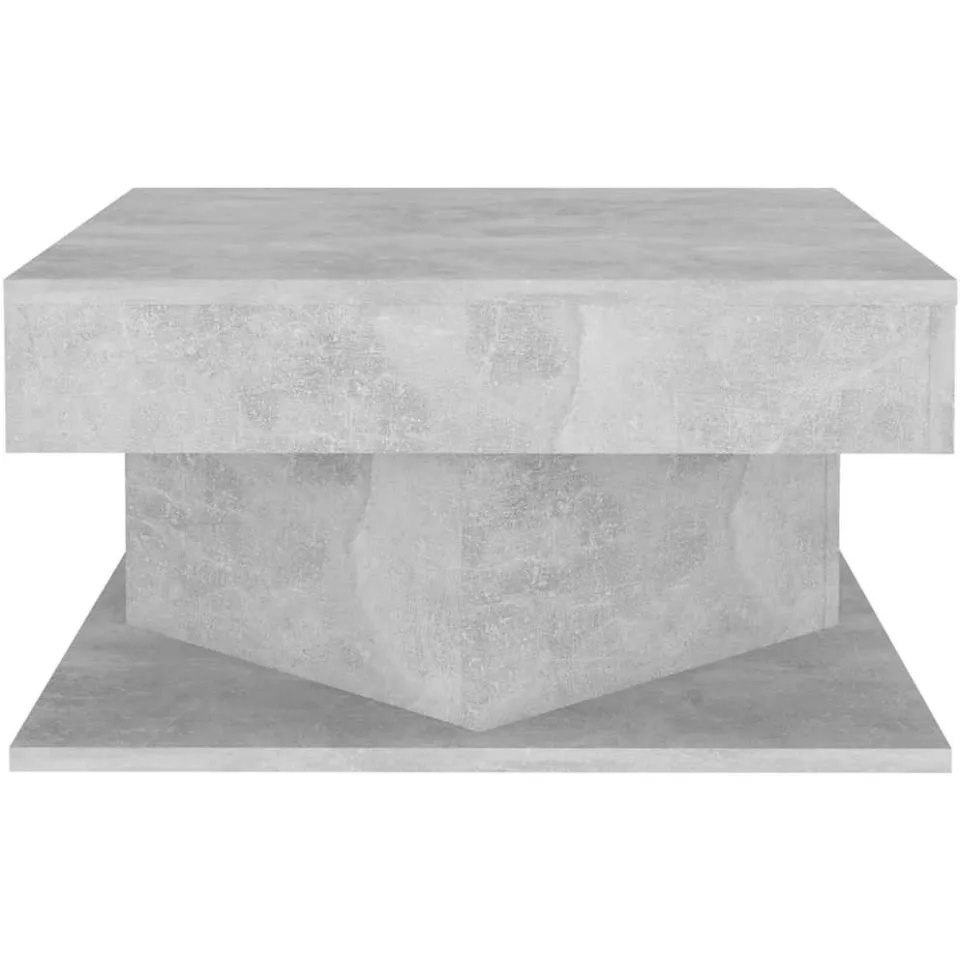 vidaXL Salontafel 57x57x30 cm bewerkt hout betongrijs