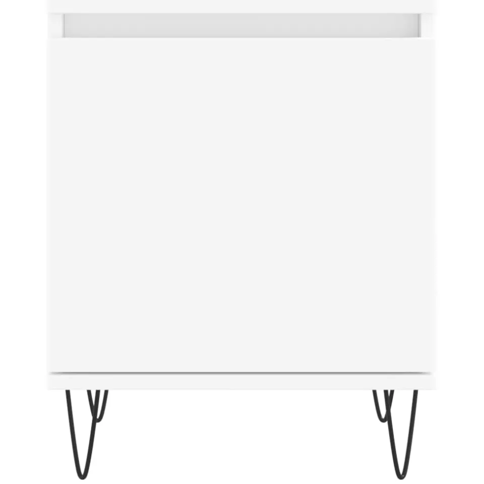 vidaXL Nachtkastjes 2 st 40x30x50 cm bewerkt hout wit