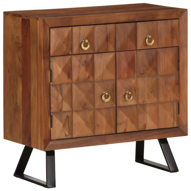 vidaXL Ladekast 70x35x70 cm massief acaciahout honingbruin