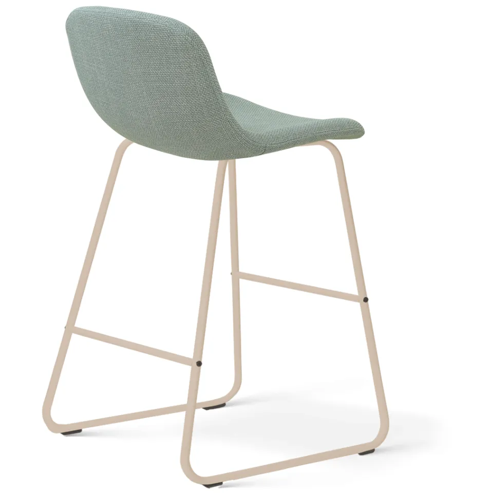 Nolon Nino-Mats barkruk saliegroen - beige onderstel - 65 cm, foto 3