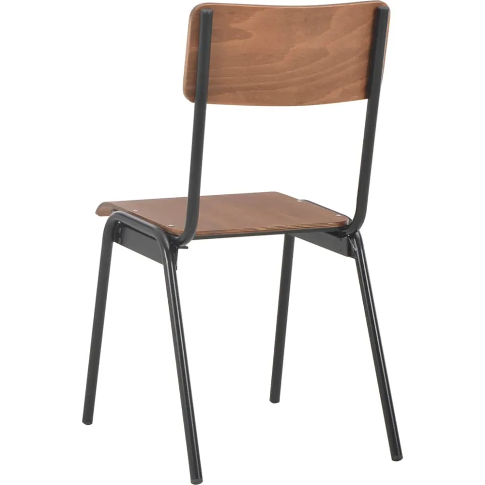 vidaXL Eetkamerstoelen 6 st multiplex bruin, foto 4
