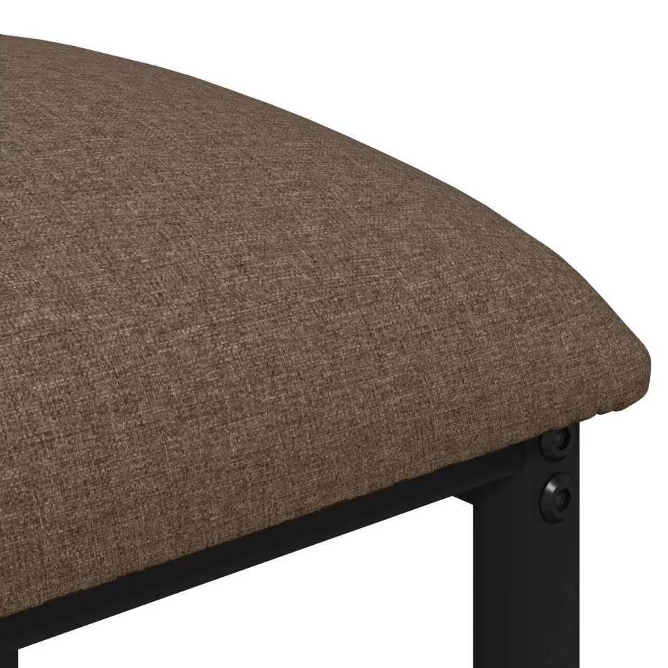 vidaXL Barkruk 2 st Taupe 40 x 32 x 64 cm Bewerkt hout, foto 4
