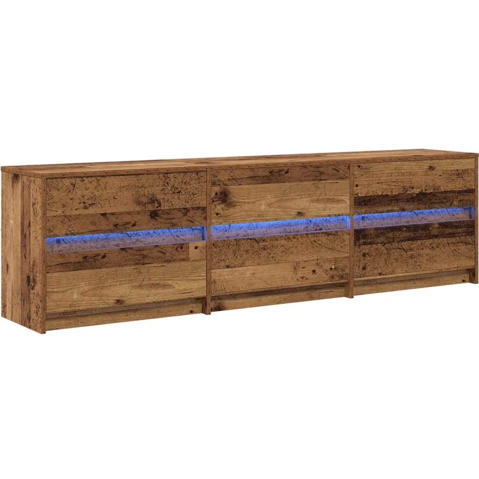 vidaXL TV Eenheden 180 x 34 x 50 cm Oud Hout bruin, foto 3
