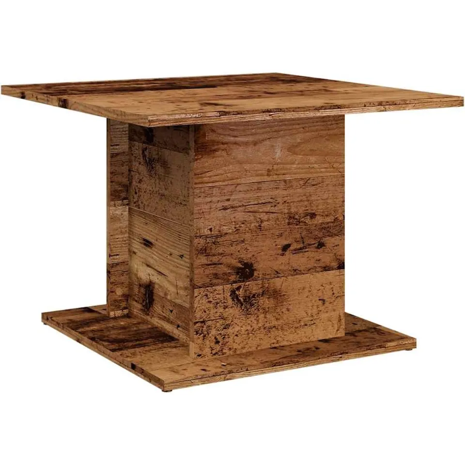 vidaXL Salontafel 55,5x55,5x40 cm bewerkt hout oud houtkleurig bruin, foto 3