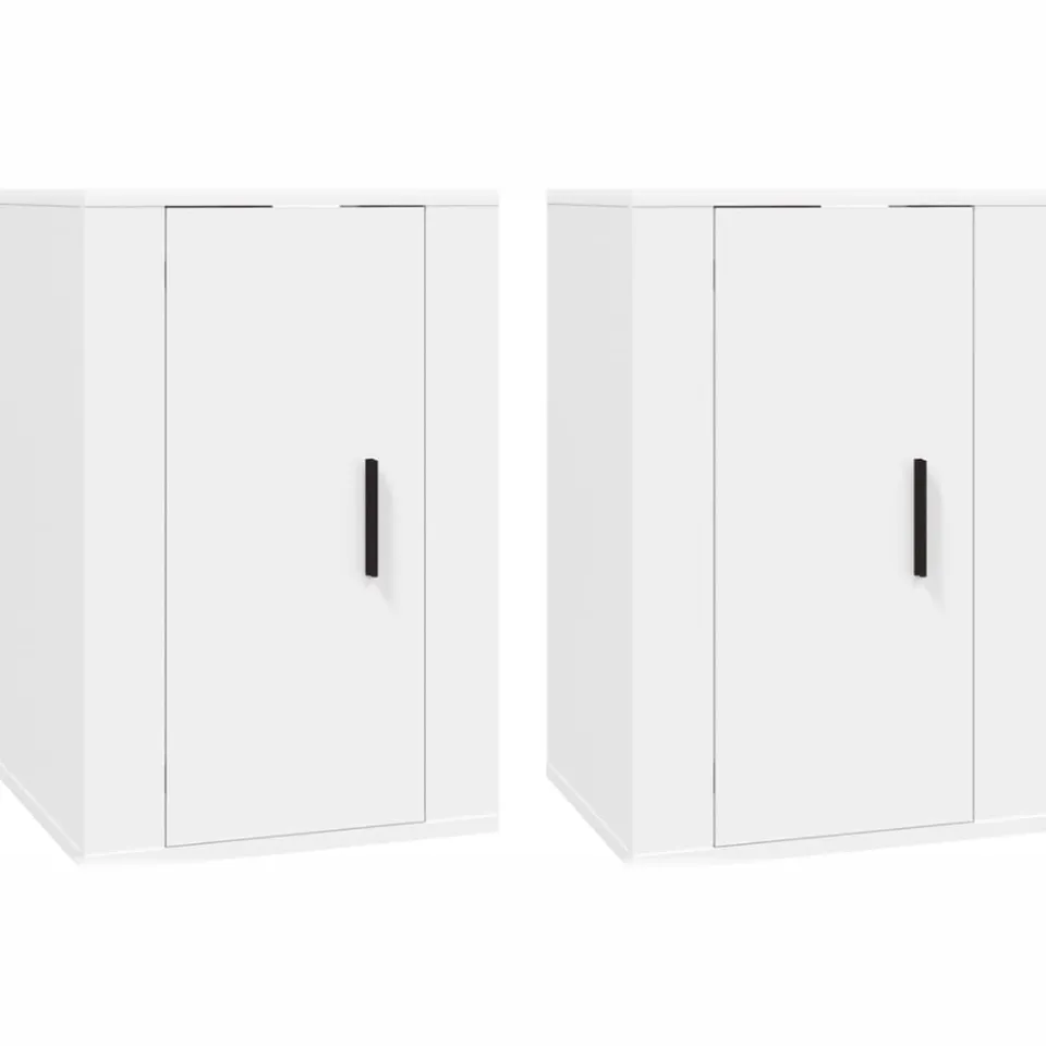 vidaXL Tv-wandmeubels 2 st 40x34,5x60 cm wit, foto 3