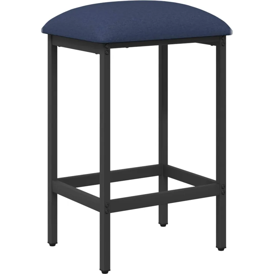vidaXL Barkruk Blauw 40 x 32 x 64 cm Bewerkt hout, foto 3