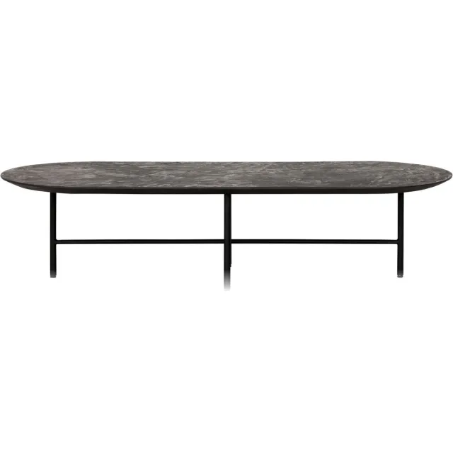 DTP Home Soho salontafel ovaal Mortex zwart - 150 x 60 x 35 cm