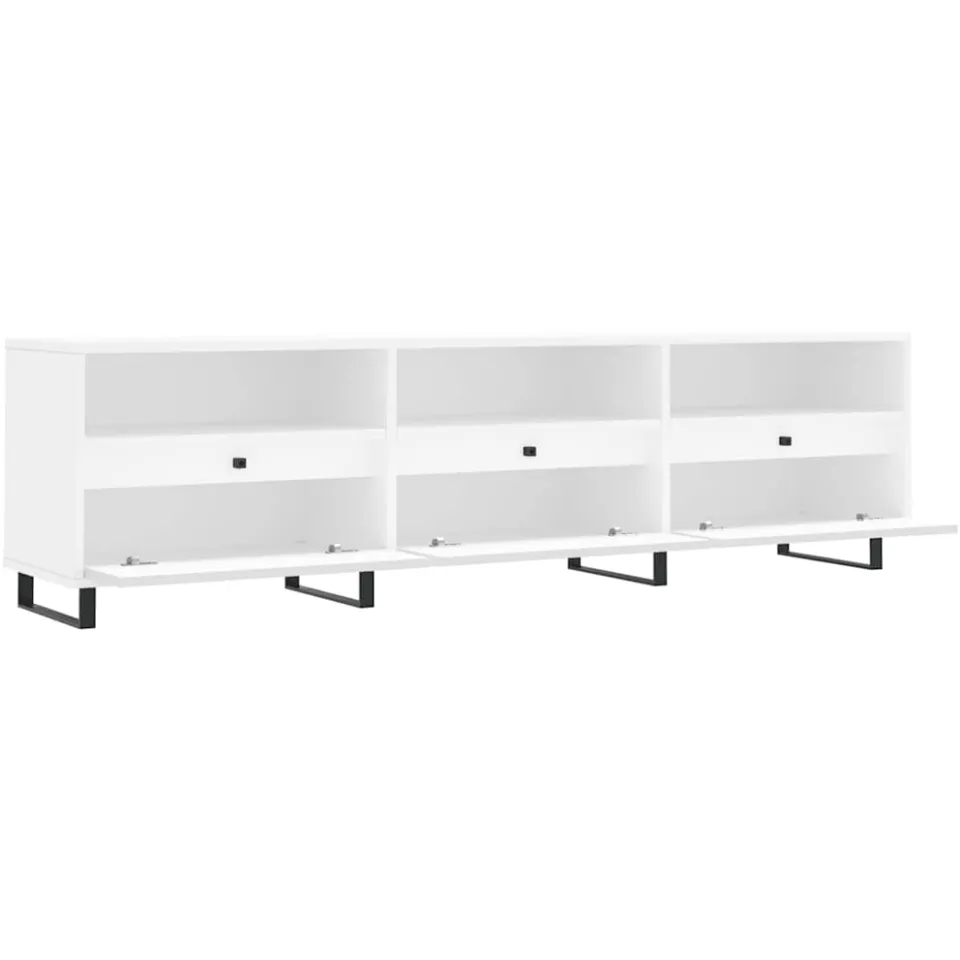 vidaXL Tv-meubel 150x30x44,5 cm bewerkt hout wit, foto 3