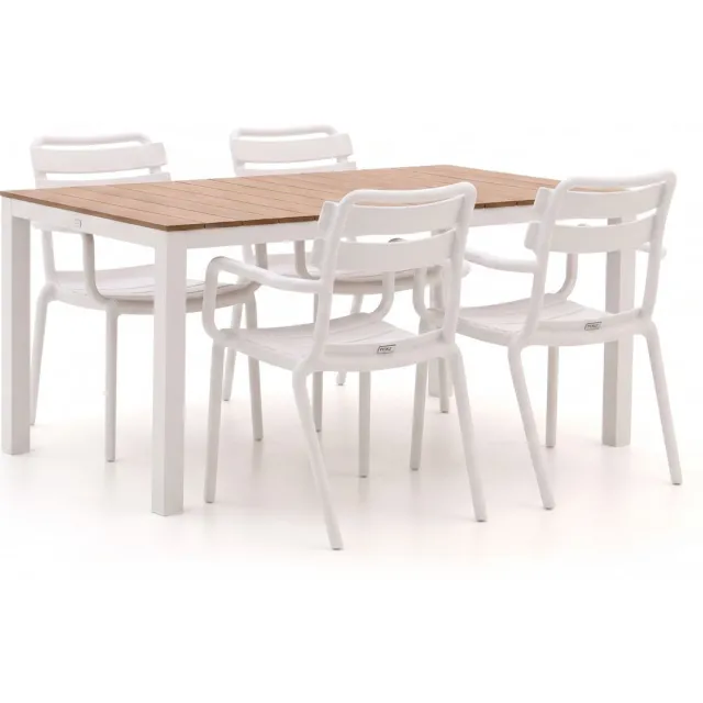 Forza Furniture Forza Vico/Fidenza 160cm dining tuinset 5-delig stapelbaar