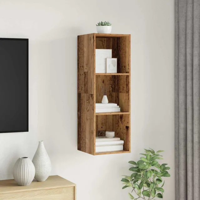 vidaXL Tv-meubelset 37 x 37 x 107 cm Oud Hout Bewerkt hout bruin, foto 2